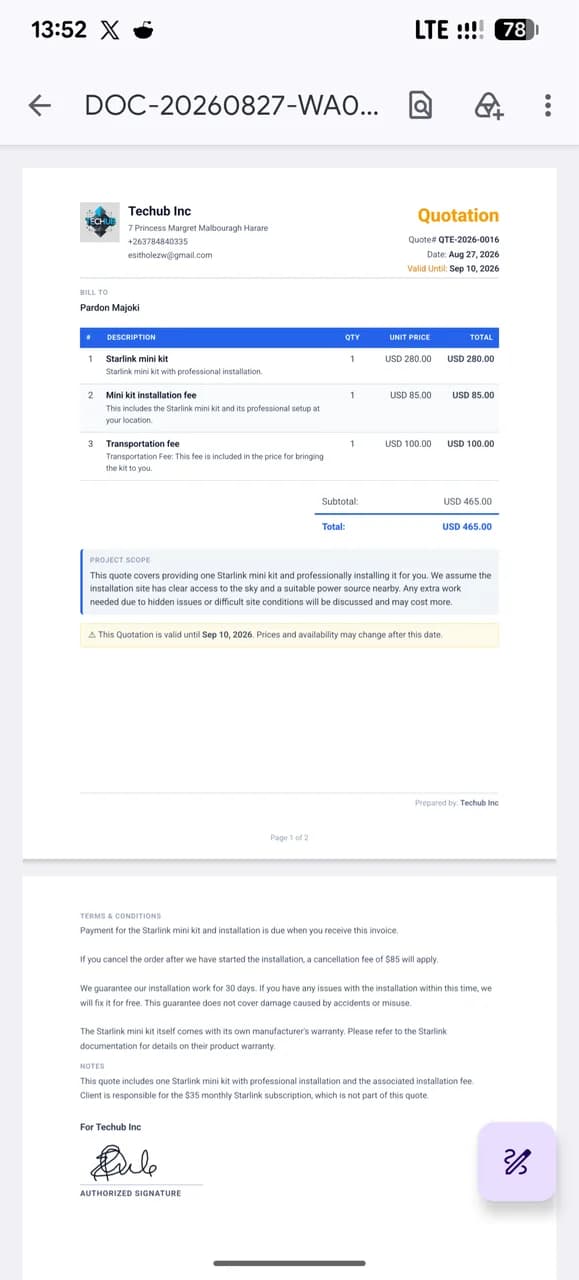 One-Touch WhatsApp & Email PDF Dispatch Pipeline